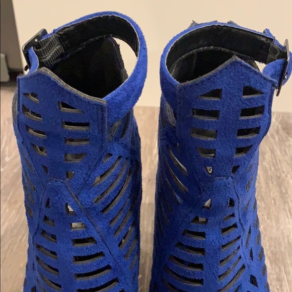 LolaShoetique Royal Blue open toe - Picture 5 of 5
